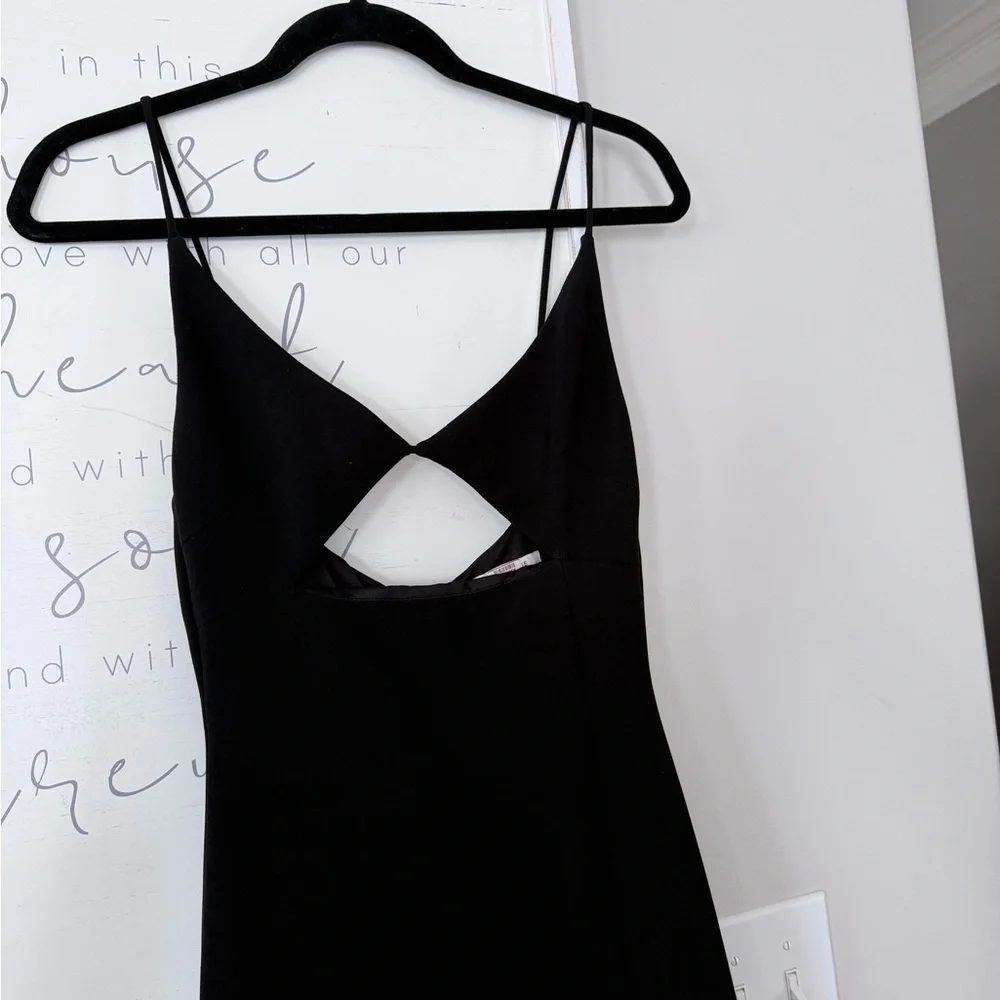 Bec & Bridge Josette Strappy Cut Out Black Midi Evening Cocktail Formal Dress 4